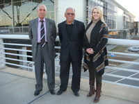 Jula, Darthar and the Driver from KAT at the Airport in Iraq